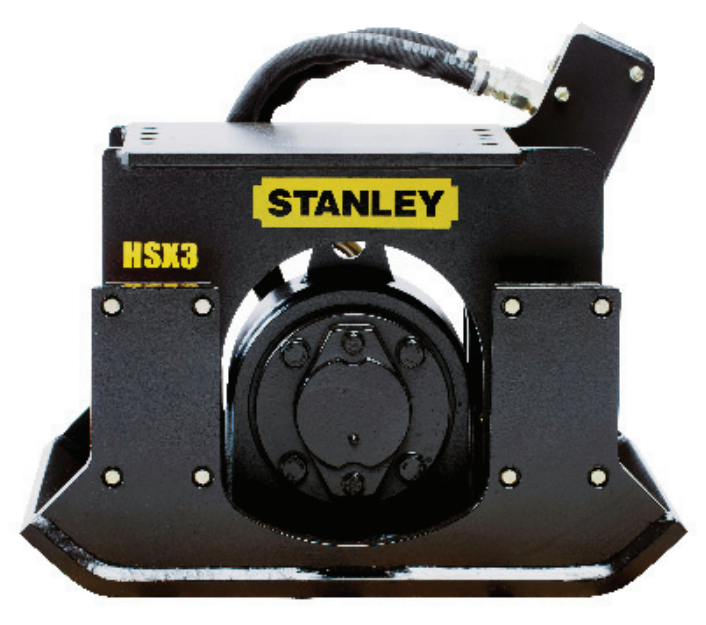 STANLEY HSX3125 - Anbau-Vibrationsplattenverdichter 163 kg für Bagger von 2 bis 6 Tonnen