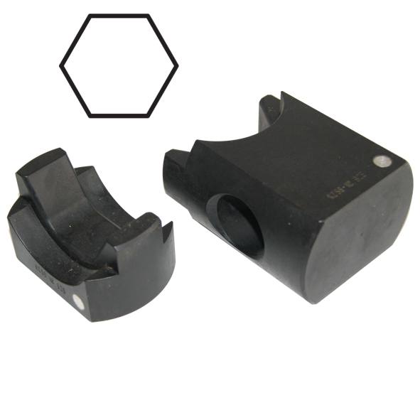 PK-D75 - Crimping insert series D75, hexagon to DIN48083-45H for compression cable lugs and connectors to DIN46235/46267