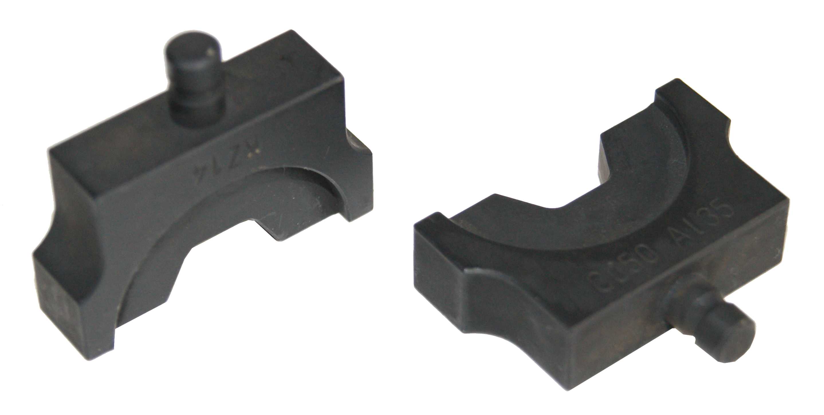 POI-35: Oval crimping insert for insulated tubular cable lugs and connectors, "35" series