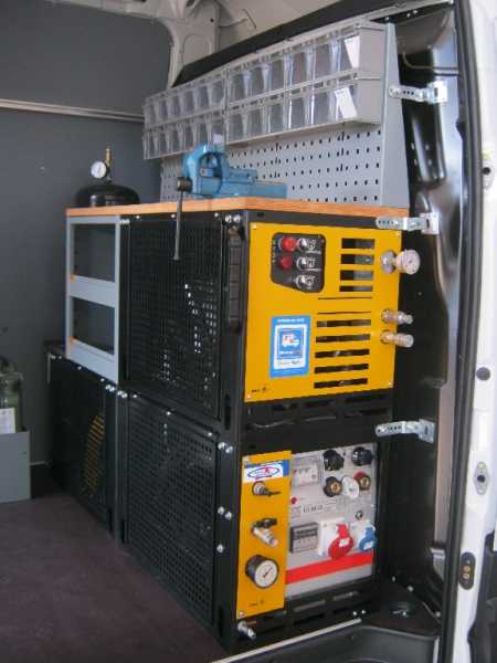 KWF-COMBY - Strom-Druckluft-Hydraulik-Schweißen für NISSAN NV400 mit Nebenantrieb (PTO) ab Baujahr 2010