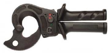 One-hand ratchet cutter for CU and AL cables, D = 34 mm