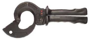 One-hand ratchet cutter for CU and AL cables, D = 52 mm