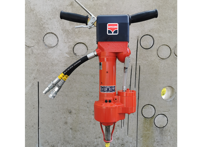 HRD28X - Hydraulic hammer drill with connection for air purging