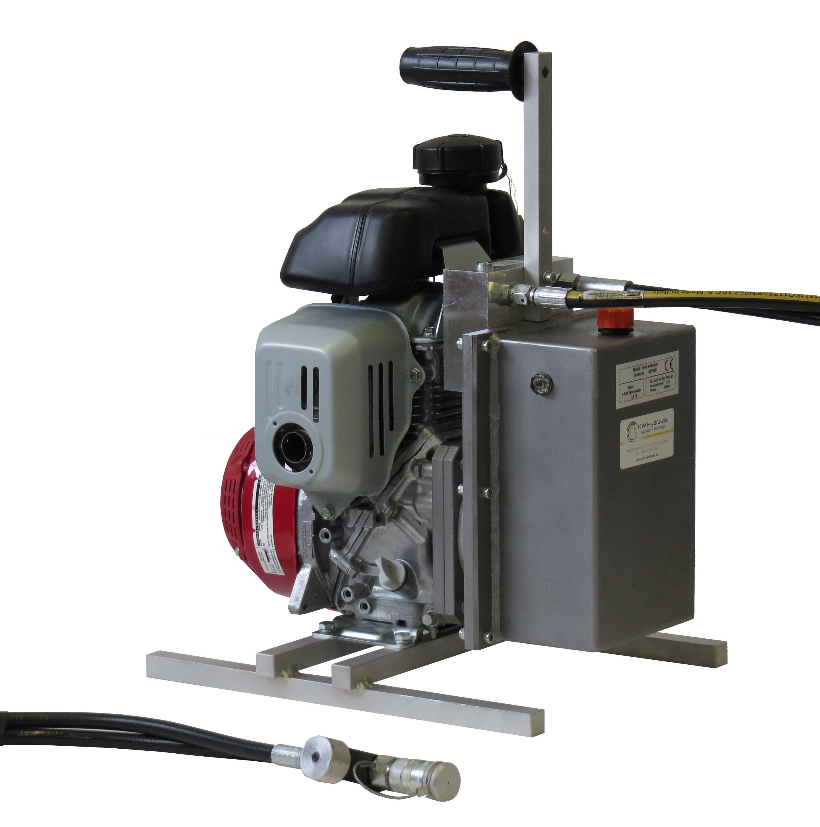 GHP-4-SM - Hydraulic power unit with gasoline engine for single acting tools