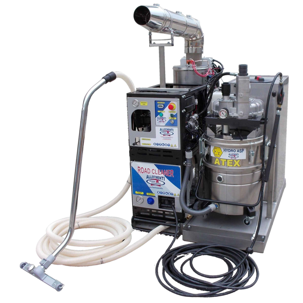 ROAD CLEANER RC-MC - Ölspurbeseitigung - Hochdruckreiniger mit Wassererhitzer und Vakuumsauger