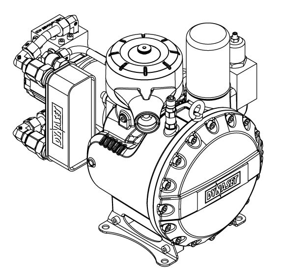 HKR500 - Hydraulically driven air screw compressor 500 L/min. at max. 10 bar (145 PSI)