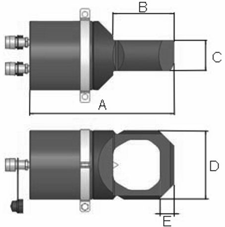 Hydraulic nut splitter double action MSP-108136-DW