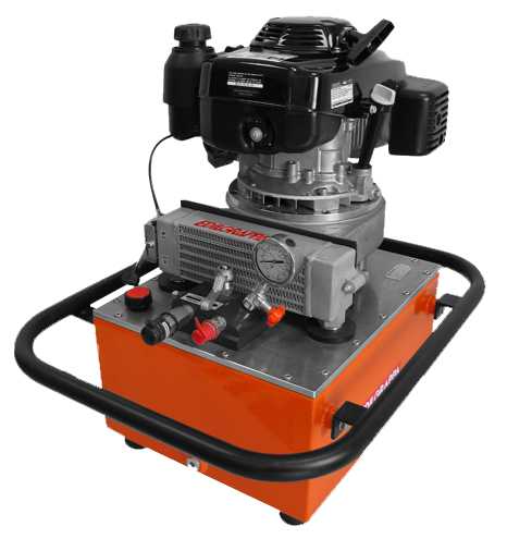 GHP-CB700-DM-C - Hydraulic power pack with gasoline engine for double acting tools