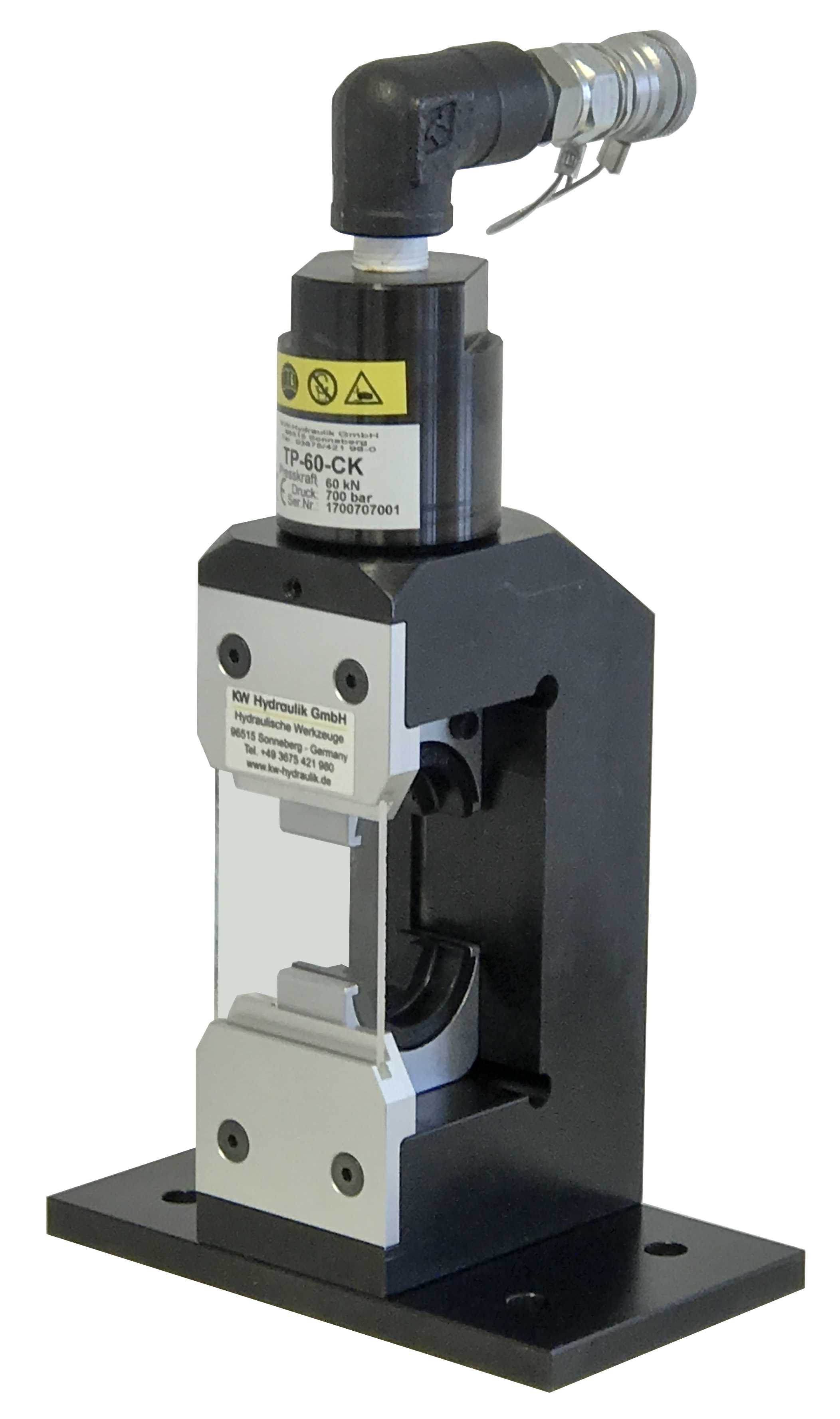 TP60-CK - hydraulisches Presswerkzeug zur Tischmontage, 6-300 mm², 60 kN, für Presseinsätze Serie "60-CK"