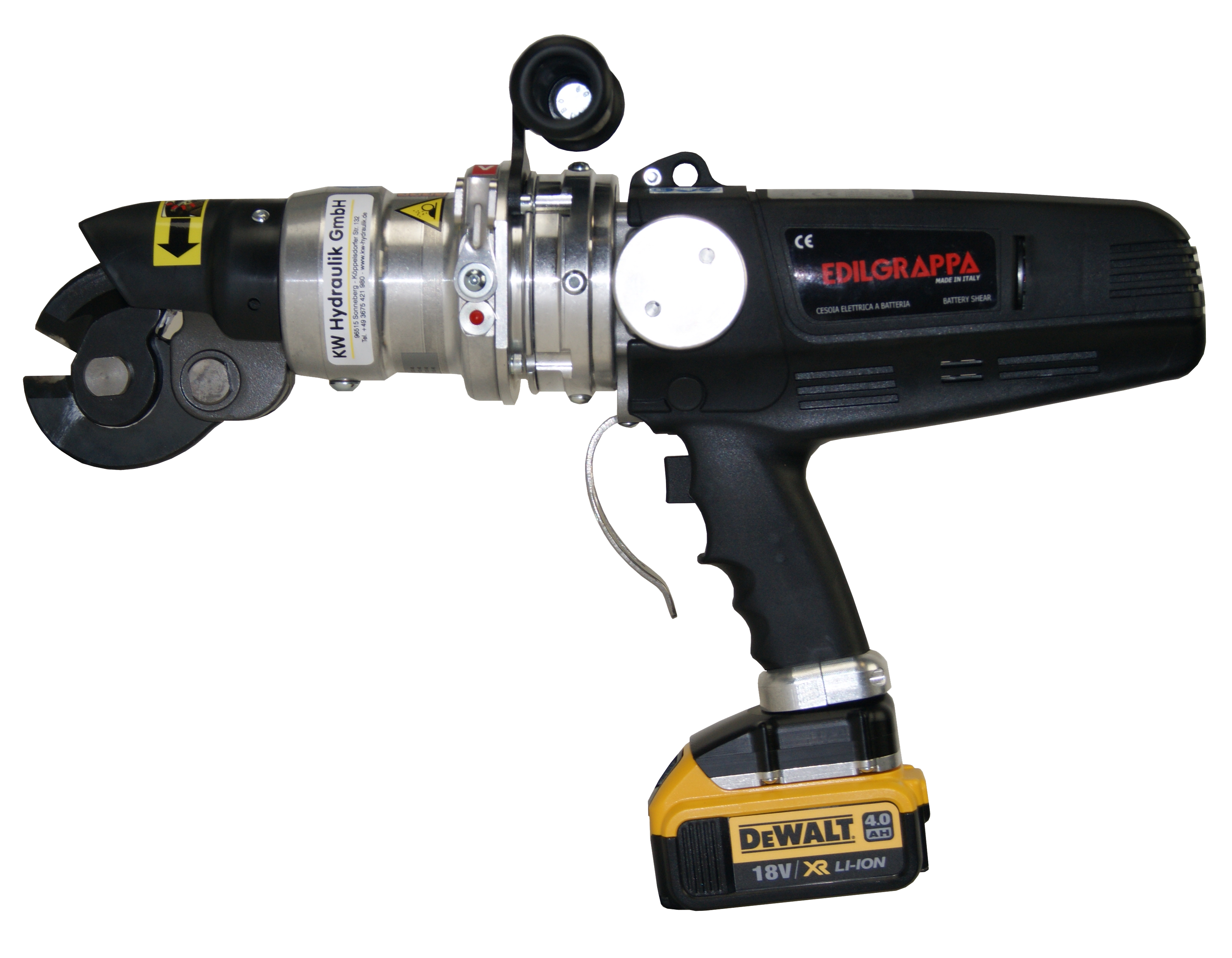 PC12-D18V - Battery-powered hydraulic steel cutter, 12 mm