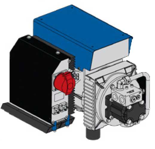CMG-PRO6kW - Hydraulisch angetriebener Magnet-Generator 6 kW - Montage auf dem Magneten