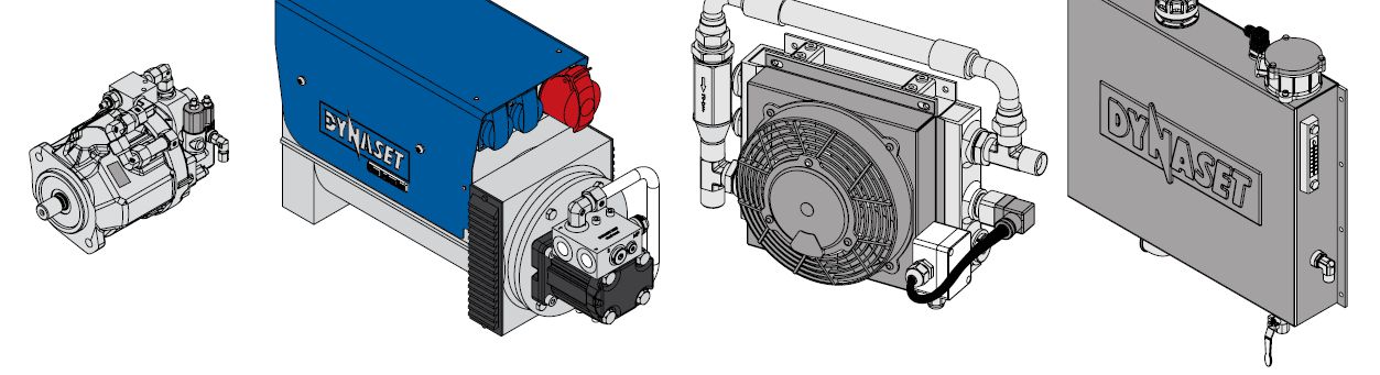 HGV12kVA - Hydraulisch angetriebener Generator für variable Drehzahlen, Basic 12 kVA (9,6 kW / cosφ 0,8)