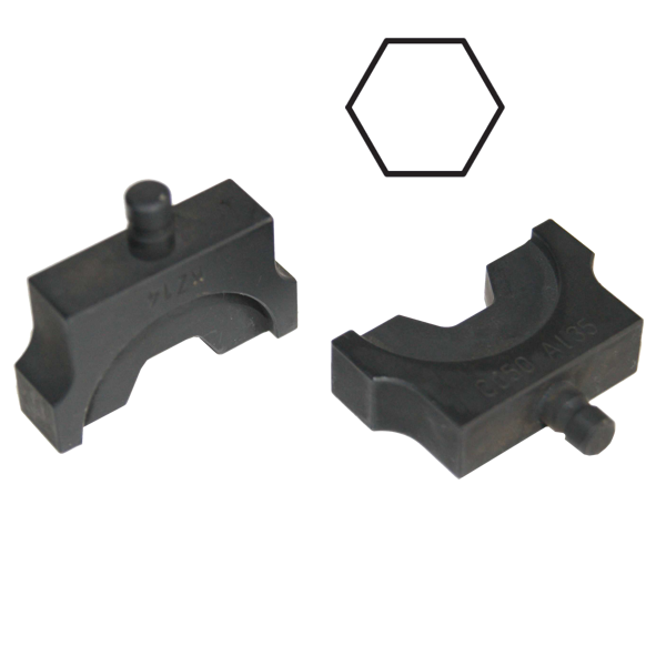 PK-35: Hexagonal crimping dies for copper and aluminum cable lugs and connectors according DIN48083, die series "35"