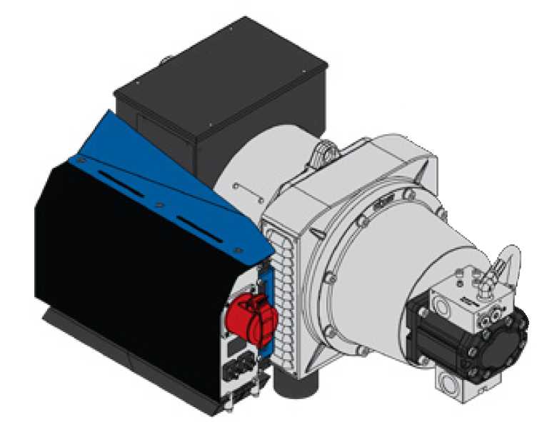 CMG-PRO20kW - Hydraulisch angetriebener Magnet-Generator 20 kW - Montage auf dem Magneten