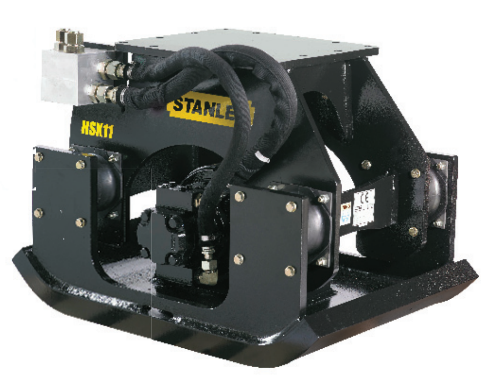 STANLEY HSX11125 - Anbau-Vibrationsplattenverdichter 646 kg für Bagger von 8 bis 27,5 Tonnen
